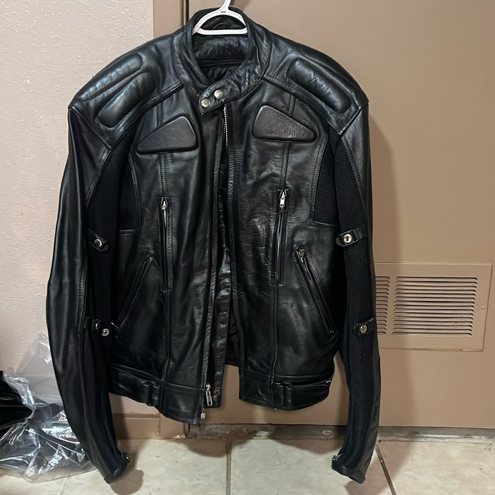 X element advanced motorcycle gear leather jacket  Large.  Never used.